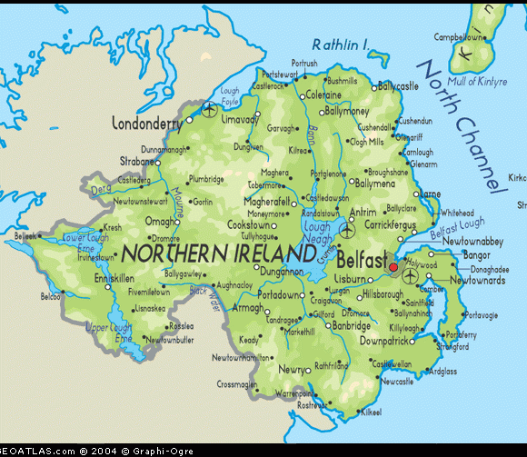 北苏格兰地图