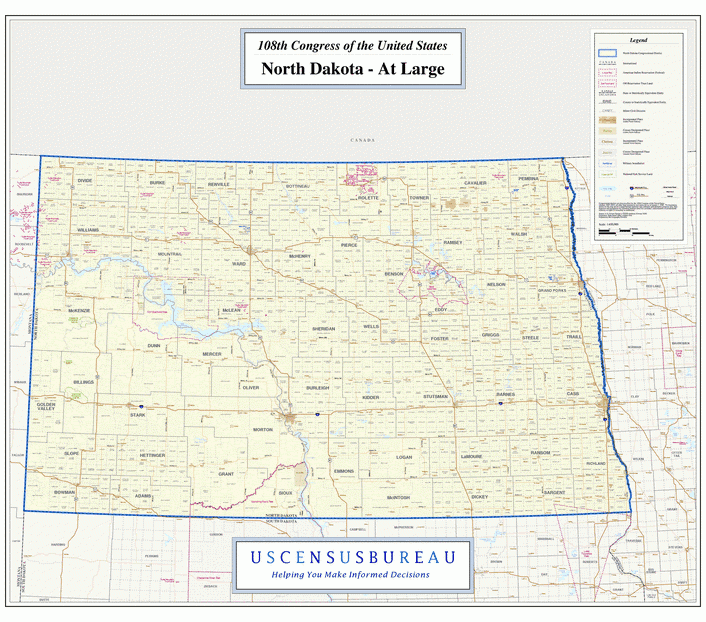 北达科他州(northdakota)地图