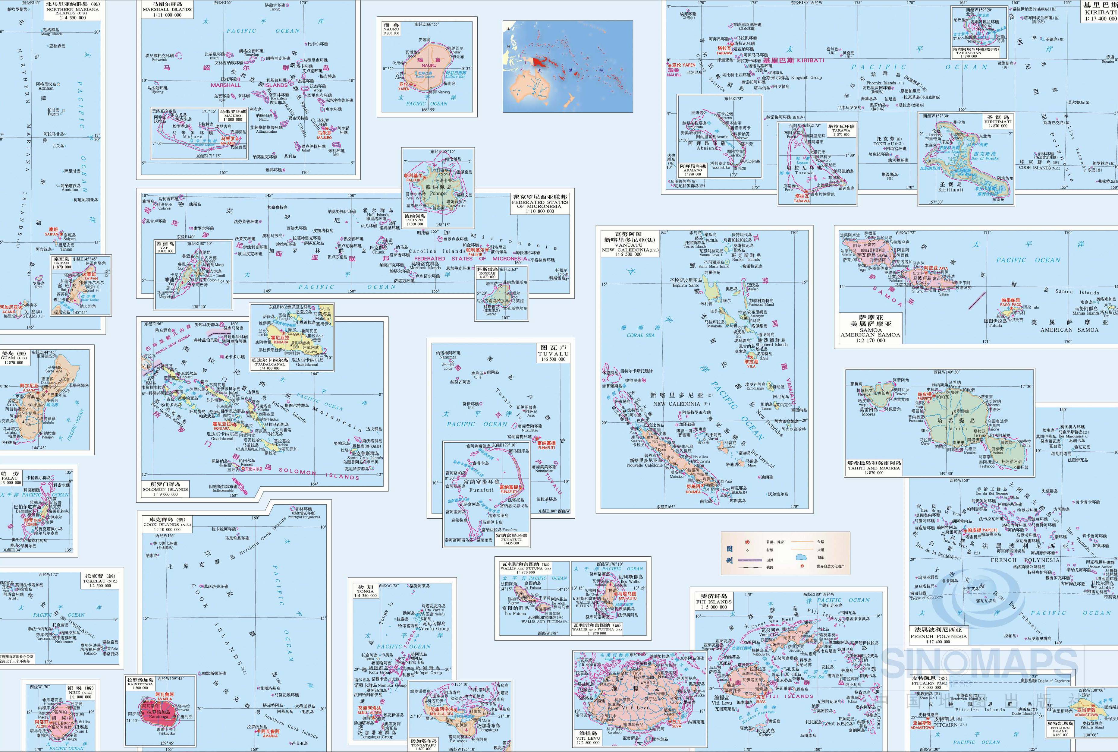 马绍尔群岛地图
