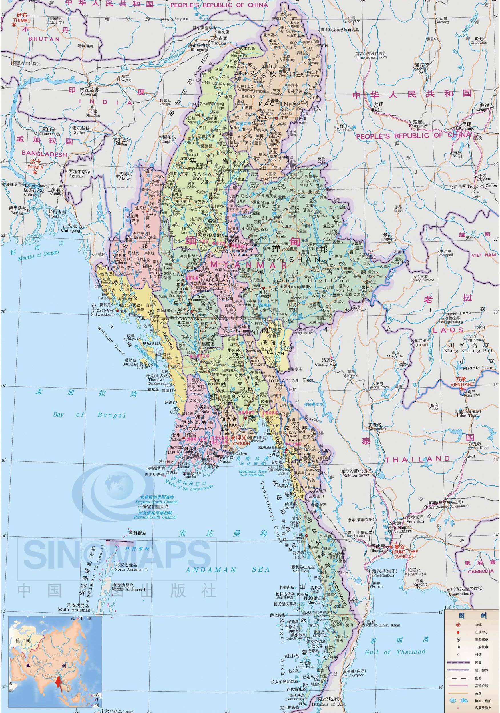 缅甸地图